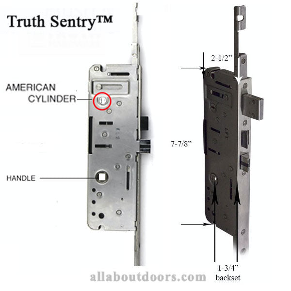 Truth Sentry Multipoint Lock – 45mm Backset, 92mm PZ, Active Hook at 29-5/8"