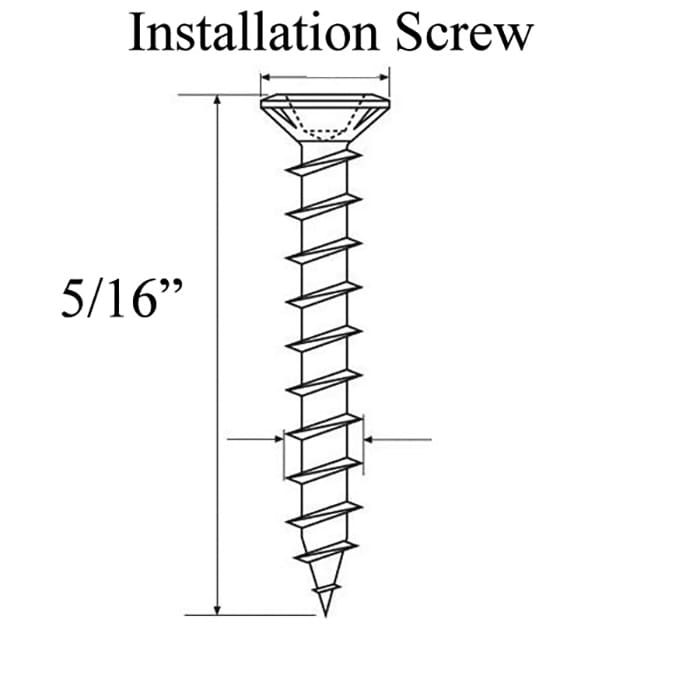 Endura Trilennium Faceplate Installation Screws – Victorian Bronze