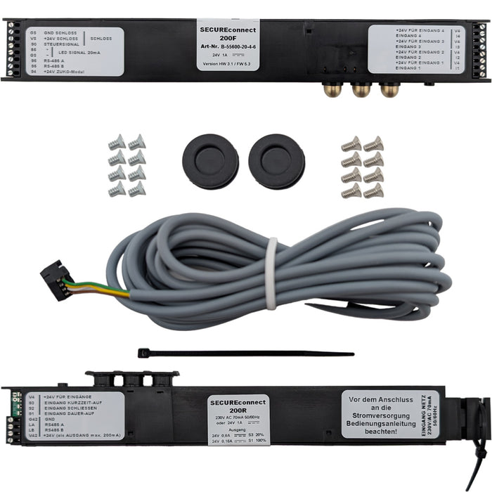 GU SECURE Connect 200 Wireless Power and Data Transfer Module – Black, Flush Mount