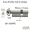 Hoppe Euro Profile Cylinder – 31.5/50.5mm, Satin Nickel