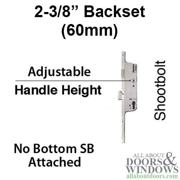 Hoppe Bottom Shootbolt Gear – 60mm Backset, Active