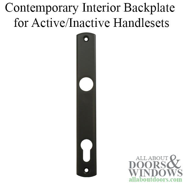 Contemporary Interior Backplate M216N – 92mm PZ, Matte Black