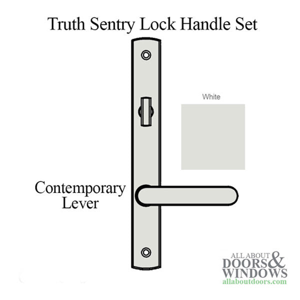 Truth Sentry Contemporary Handle Set – Active, White (Blemished)