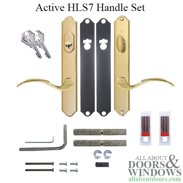 Hoppe Parts Pack for HLS7 Handleset – 1-3/4" Door, Key Above