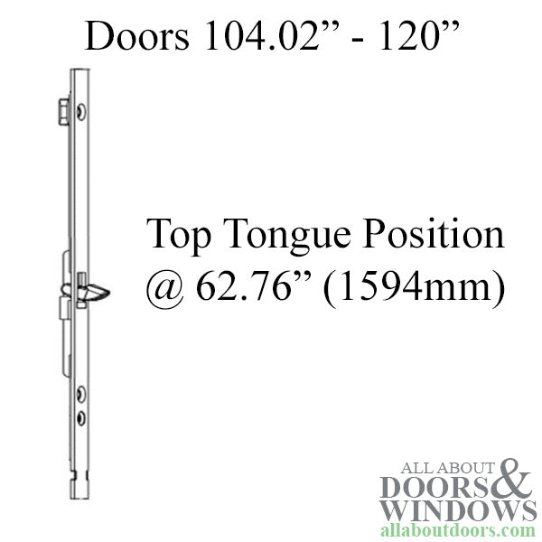Hoppe Upper Extension for HLS2000 – 16mm Faceplate, 78-1/4" Length