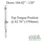 Hoppe Upper Extension for HLS2000 – 16mm Faceplate, 78-1/4" Length