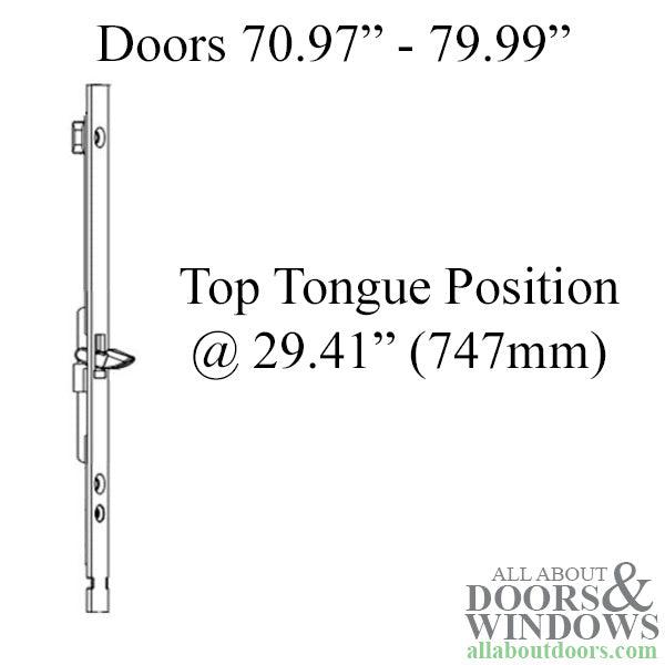 Hoppe Upper Extension for HLS2000 – 16mm Faceplate, 38.27" Length