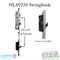 Hoppe HLS9250 Swinghook Assembly for Narrow Stile Doors – 25mm Backset, 92mm PZ