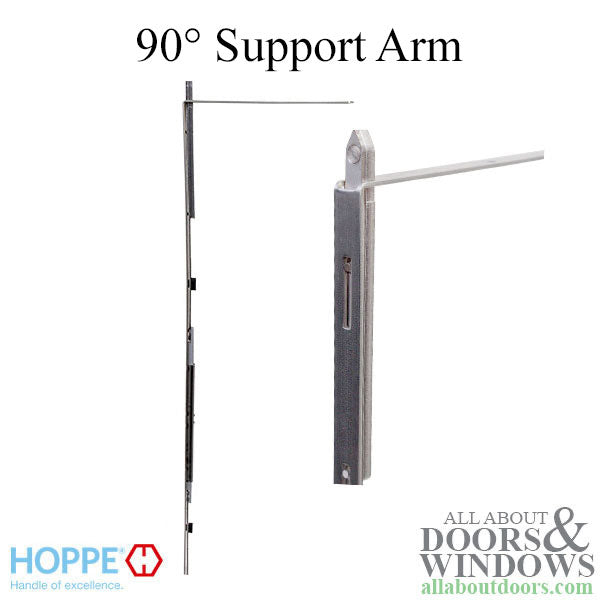 Hoppe HLS9000 HSS Top Shootbolt Extension – 90° Return, 25" Length