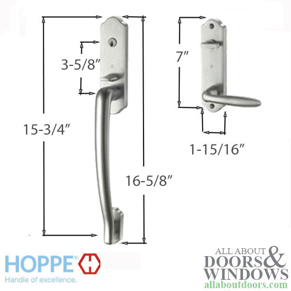 Hoppe Verona Handleset Trim for HLS2000 – 92mm PZ