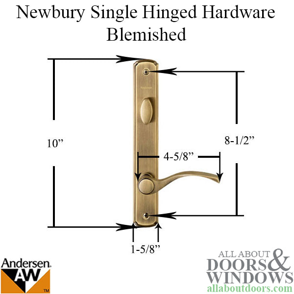 Andersen Newbury Single Active Door Handle Set – Oil Rubbed Bronze (Blemished)
