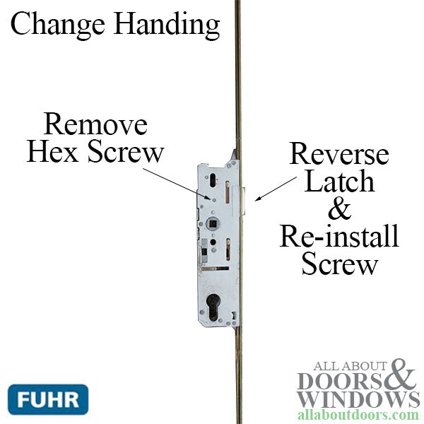 Fuhr Multipoint Lock Case – 45mm Backset, 92mm PZ, New Style 3-Screw