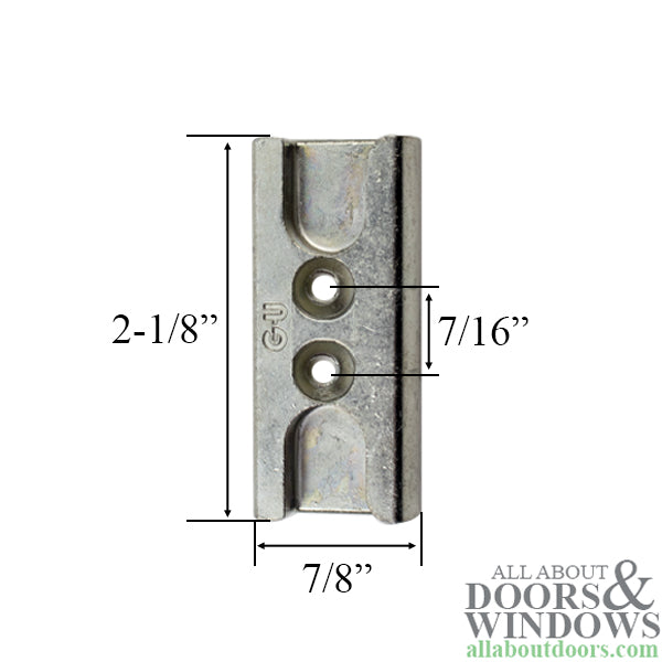 Euro Rebate Locking Plate – 2-1/8" Length