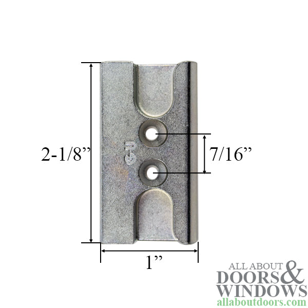 Euro Rebate Locking Plate – 30x8, 2-1/8" Length