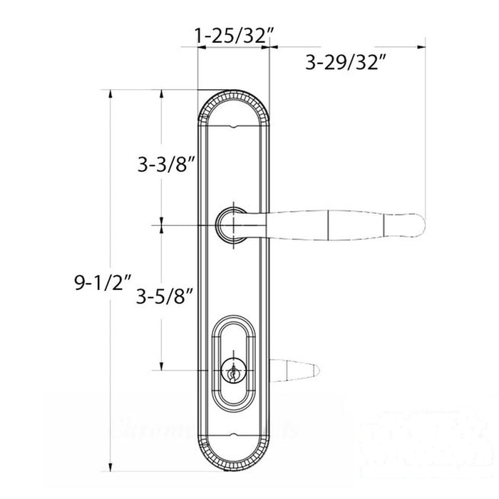 Amesbury Truth ADA Lever Handle Set – Active Keyed, White