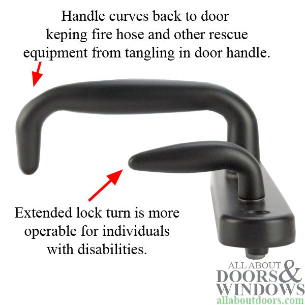 Amesbury Truth ADA Lever Handle Set – Active Keyed, White