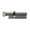 Hoppe Single Cylinder with V-Knob Thumb-Turn – 31.5mm/65.5mm, Satin Nickel