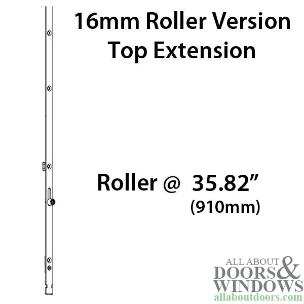 Hoppe Top Extension for HLS9000 – Automatic, 16mm Faceplate, 42.44" Length