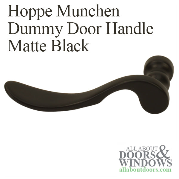 Hoppe Munchen Dummy Handleset for Multipoint Doors – Matte Black
