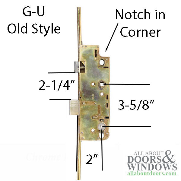 GU Active Multipoint Lock with Shootbolts – 50mm Backset, 92mm PZ, 35" Handle Height