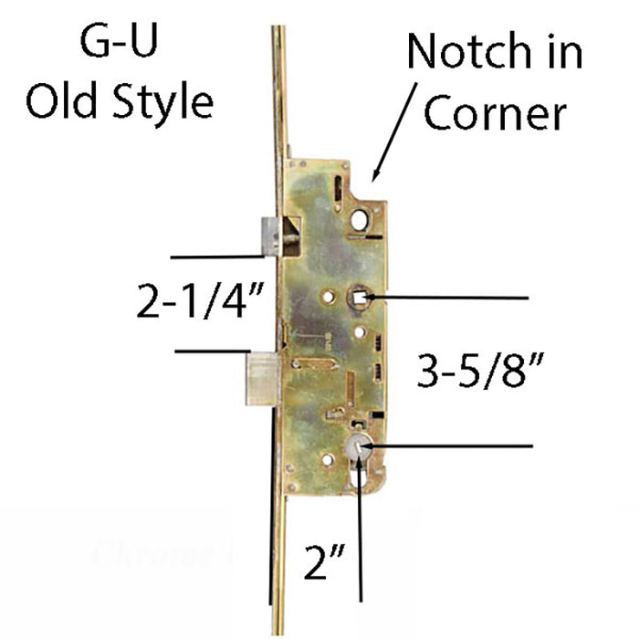 GU Active Multipoint Lock with Shootbolts – 50mm Backset, 92mm PZ, 35" Handle Height