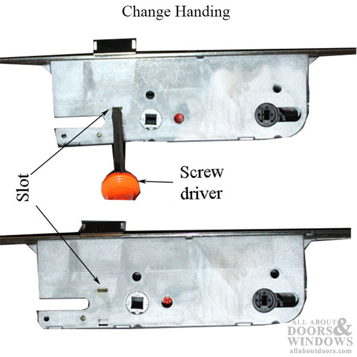 GU Ferco Secury 3-Point Automatic Multipoint Lock for 6' 8" Doors – 60mm Backset, 92mm PZ, Stainless Steel