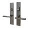 GU Ferco Roma Solid Brass Handle Set – 92mm PZ, Key Above, Dark Bronze
