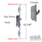 Securitec SH2 Multipoint Lock – 45mm Backset, 92mm PZ, Stainless Steel