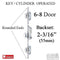 GU Secury Automatic Multipoint Lock for 6' 8" Doors – 55mm Backset, 92mm PZ