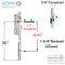 Hoppe HLS9000 Multipoint Gear – 45mm Backset, 92mm PZ, 36" Handle Height