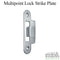 GU/Ferco Multipoint Top & Bottom Strike Plate – 1-3/4" Door, Satin Nickel