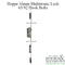 Hoppe/FUHR Electronic Multipoint Lock – Multitronic, 65mm Backset