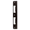 Hoppe Latch and Deadbolt Strike Plate – Flat, Non-Handed, Rustic Umber