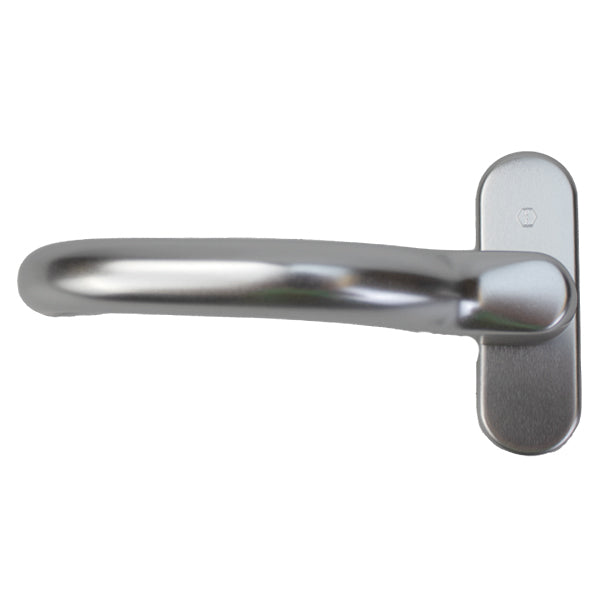 Hoppe Paris Handle Set for Balcony Doors – Non-Keyed, Aluminum Silver F1