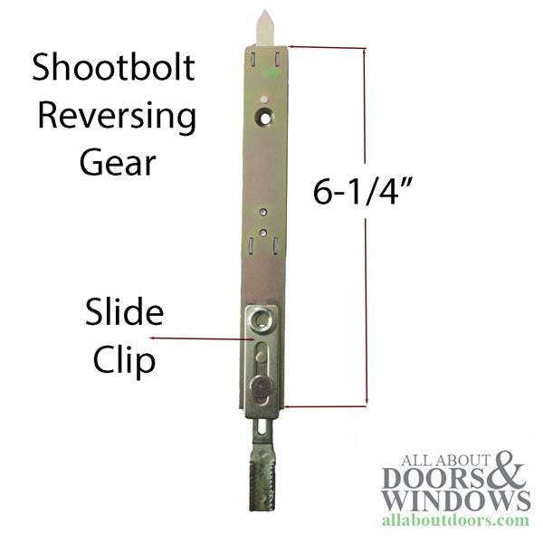 Upper Shootbolt Extension Tip for Multipoint Locks – 20mm Faceplate, Yellow Dichromate