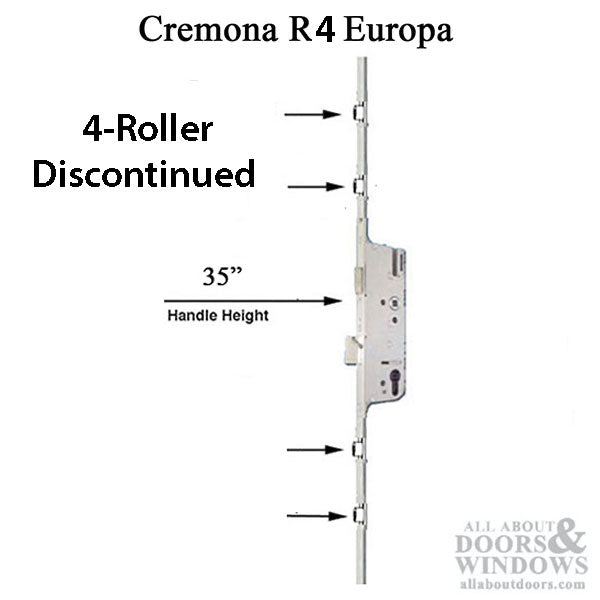 GU Ferco Decena Europa R4 Roller Multipoint Lock – Old Style, Discontinued