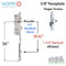 Hoppe HL S9000 Multipoint Lock – 45mm Backset, 36" Handle Height, Tongue Version