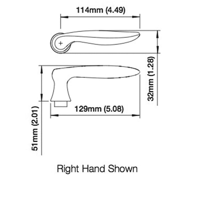 Hoppe Toronto Inactive Lever – Non-Keyed, Satin Nickel