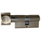 CES 90 Degree German Profile Cylinder with H-Knob – 31.5/31.5mm, Antique Brass