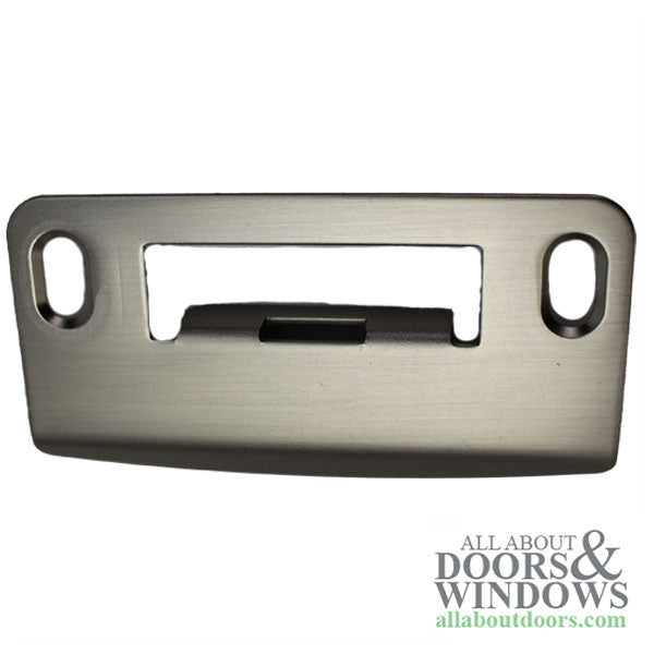 Hoppe Multipoint Lock Strike Plate with Adjustable Tab – Brushed Nickel