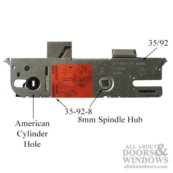 Ferco Europa Multipoint Mortise Lock Body – 30mm Backset, 92mm PZ