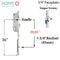 Hoppe HLS9000 Multipoint Lock – 45mm Backset, 20mm Faceplate, 36" Handle Height