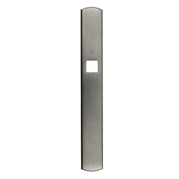 Hoppe M216N Exterior Dummy Backplate – Satin Nickel