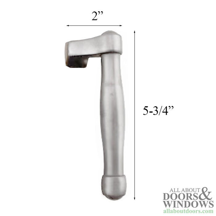 Hoppe Sliding Door Receiver Lever Handle – Left Hand, Resista Brushed Chrome