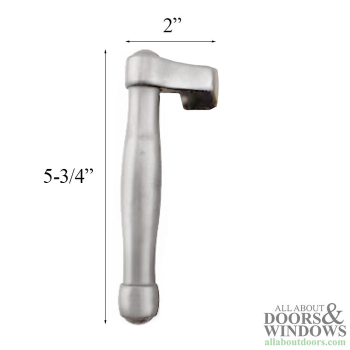 Hoppe Sliding Door Receiver Lever Handle – Right Hand, Resista Brushed Chrome