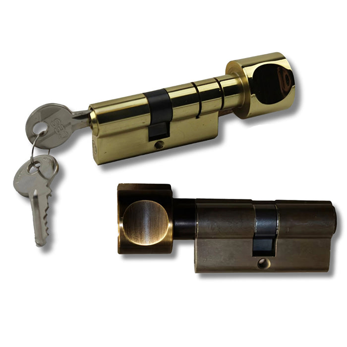 CES H-Knob Keyed Cylinder – Euro-Profile, 360 Degree, Brown