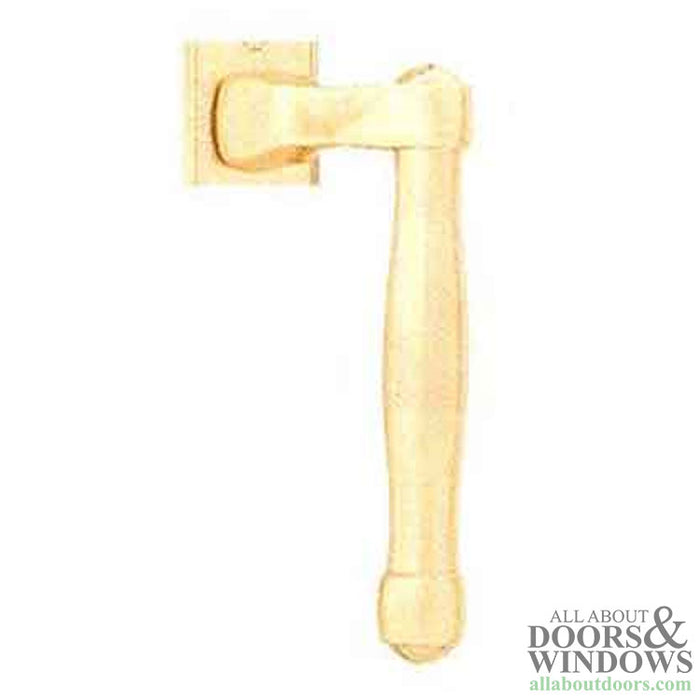 Fuhr Sliding Patio Dummy L-Handle – Right Hand, Bright Brass