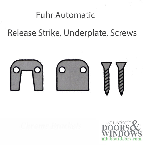 Fuhr Release Strike Plate for Auto Roller Multipoint Locks – 1-5/8" x 1-5/8"