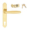 Hoppe Verona Active Keyed Handle Set – Polished Brass, Euro Profile Cylinder