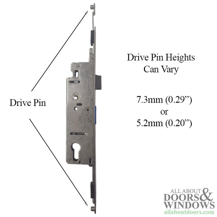 Hoppe HLS9350 Manual Gear for Aluminum Profile Doors – 35mm Backset, 92mm PZ